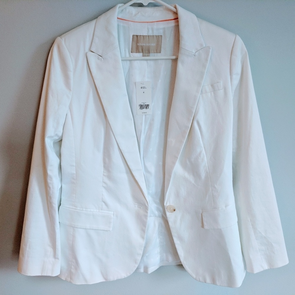 🌟NWT Banana Republic White Blazer NWT